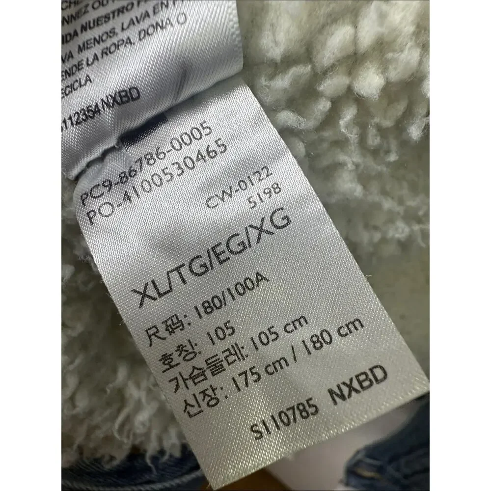 Levi’s Men’s Signature Sherpa Lined Denim Trucker Jean Jacket Sz XL